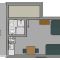 Apartmanok és szobák Zukve 2959, Zukve - Stúdió 1 terasszal -  