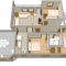 Apartments Milna 3269, Milna (Vis) - Three-Bedroom Apartment 1 -  