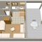 Rooms Podaca 3700, Podaca - Studio 1 with Terrace and Sea View -  